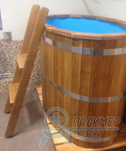 Деревянная купель с полипропиленовой вставкой Украина