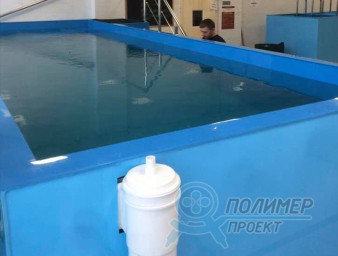 Прямокутна купель із пластику Україна